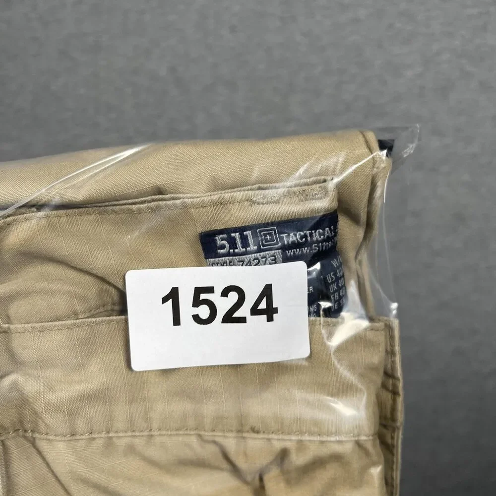 5.11 Tactical Cargo Pants Mens 40x36 (36x33) Beige Canvas Workwear Utility